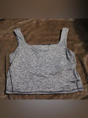 The North Face Heather Gray Cropped Tank Top